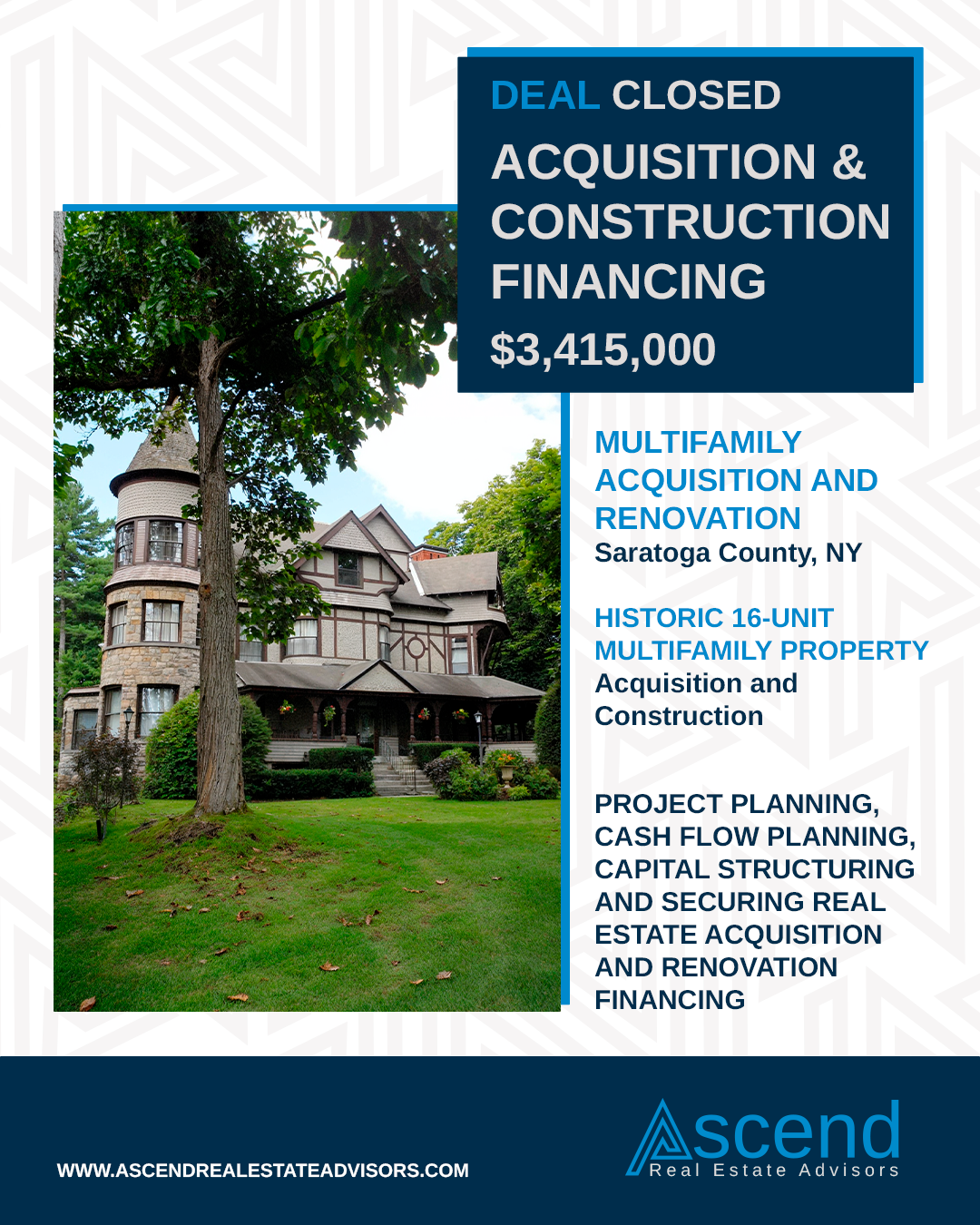 Closed deal - skidmore mansion